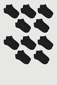 Toddler Boys No Show Socks 10 Pack