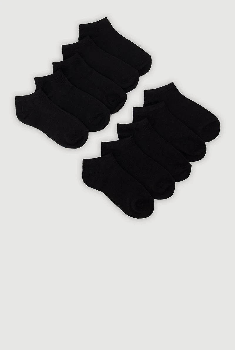 Boys No Show Socks 10 Pack