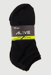 Boys No Show Socks 10 Pack