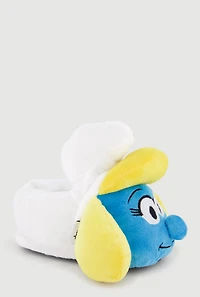 Toddler Girls Plush Smurfette Slippers