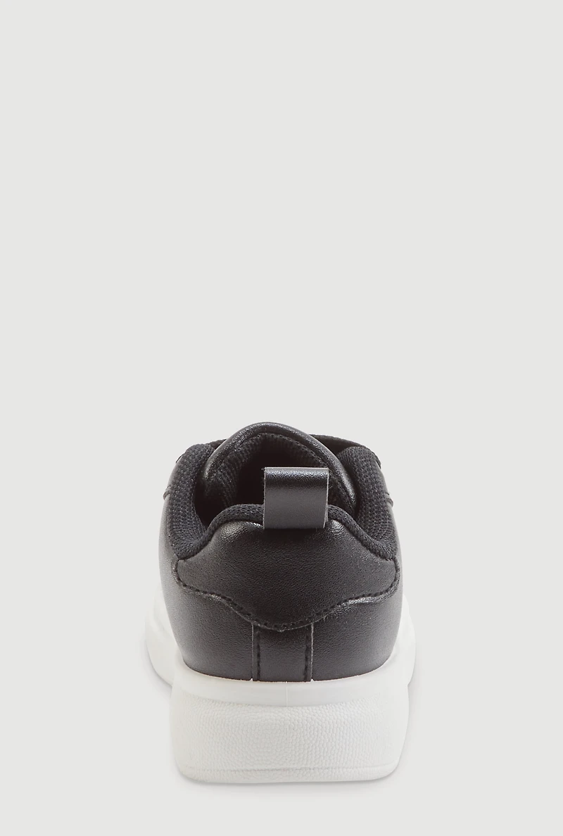 Toddler Girls Platform Sneakers with Charms