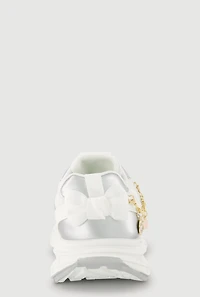 Girls Charm Chain Detail Chunky Sneakers