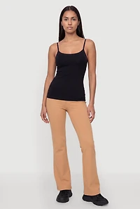Scoop Neck Basic Cami with Shelf Bra
