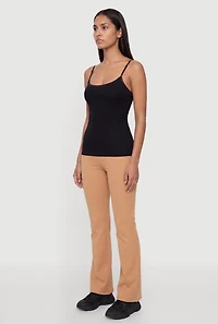 Scoop Neck Basic Cami with Shelf Bra