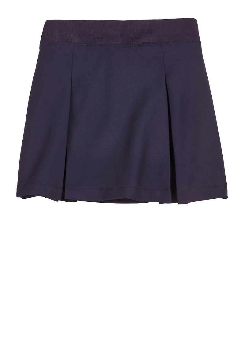 French Toast Girls 4-6x Pull On Pleated Skort, Blue, Size 6X