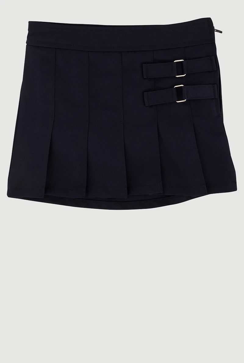 French Toast Girls 4-6x Two Tab Scooter Skirt, Blue, Size 6X