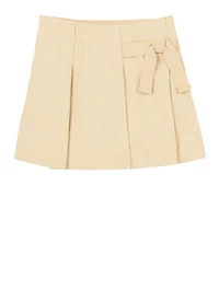 French Toast Girls 4-6x Pleated Scooter Skirt, Khaki, Size 6X