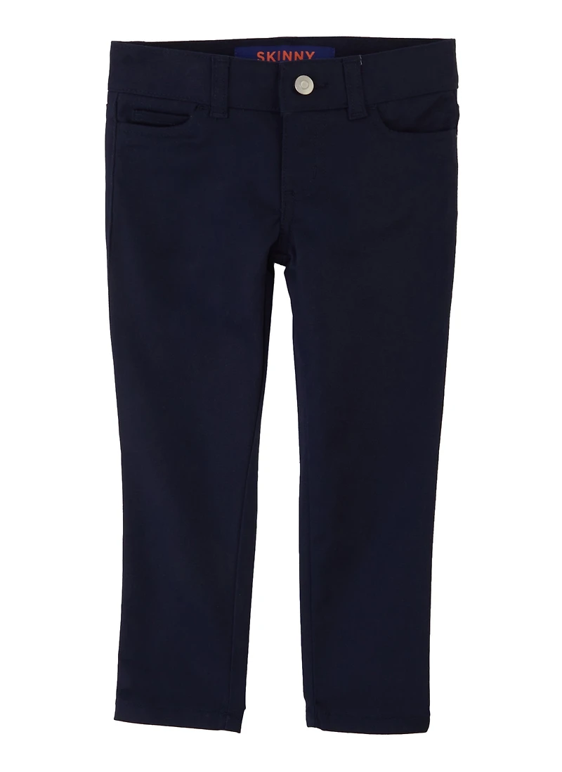French Toast Girls 4-6x Skinny Leg Pants, Blue,