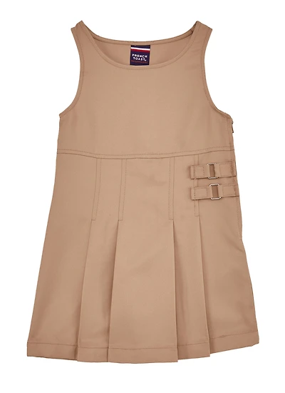 French Toast Girls 4-6x Double Buckle Jumper, Beige, Size 4