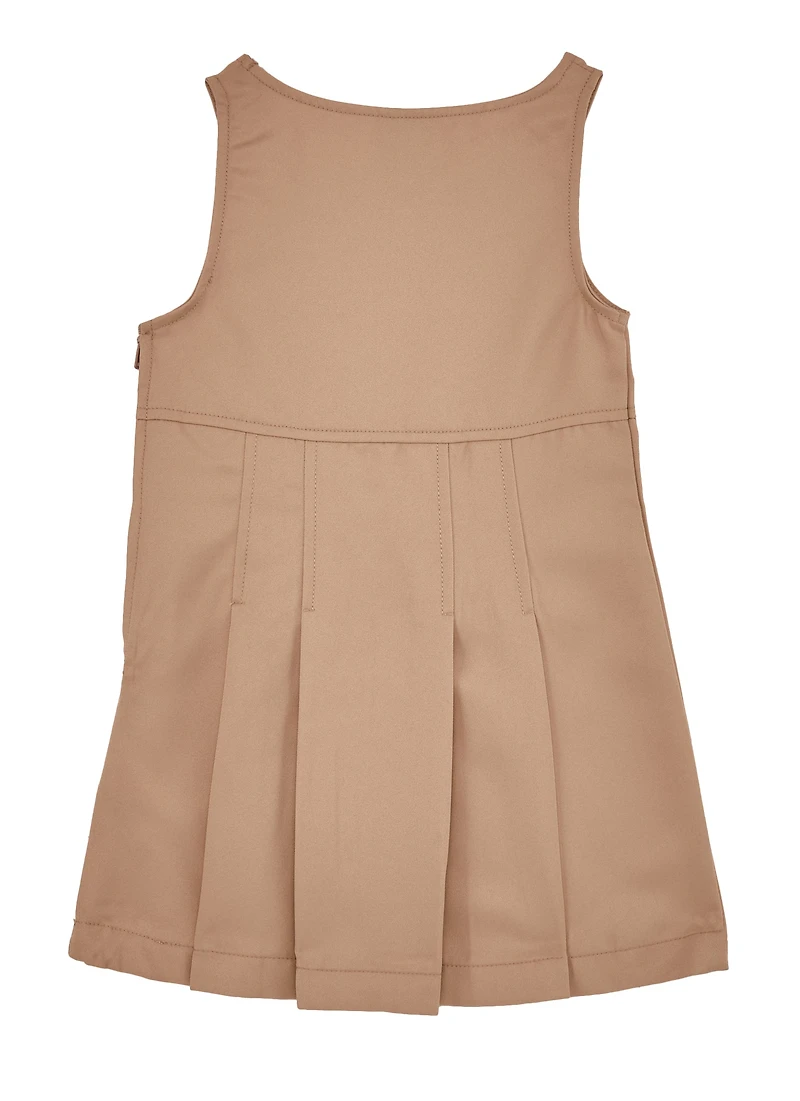 French Toast Girls 4-6x Double Buckle Jumper, Beige, Size 4