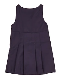 French Toast Girls 4-6x Double Buckle Pleated Jumper, Blue, Size 6X