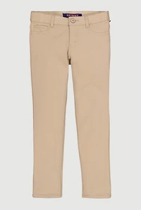 French Toast Girls 7-16 Skinny Leg Pants, Khaki, Size 8