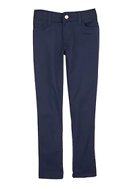 French Toast Girls 7-14 5 Pocket Skinny Pants, Blue, Size 8
