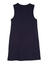 French Toast Girls 7-16 Heart Button Front Pocket Jumper, Blue, Size 14-16