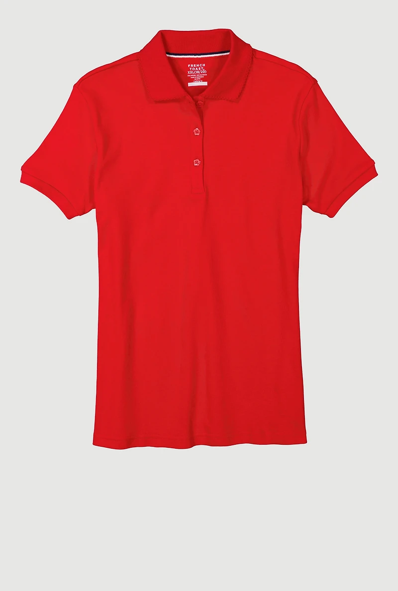 French Toast Girls 16-20 Short Sleeve Polo Shirt