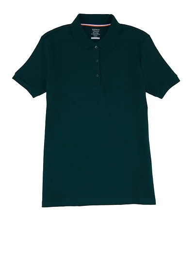 French Toast Girls 16-20 Short Sleeve Polo Shirt, Green, Size 18-20H