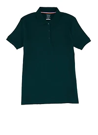 French Toast Girls 16-20 Short Sleeve Polo Shirt, Green, Size 18-20
