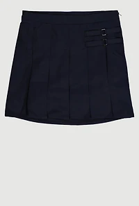 French Toast Girls 16-20 Pleated Skort, Blue, Size 20