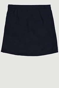 French Toast Girls 16-20 Pleated Skort, Blue,