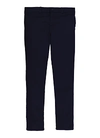 French Toast Girls 16-20 Uniform Skinny Pants, Blue, Size 20