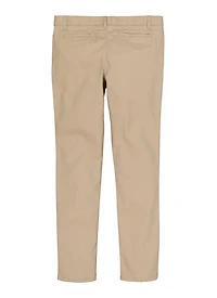 French Toast Girls 16-20 Skinny Pants, Khaki, Size 20