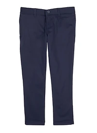 French Toast Girls Plus Size 10.5-20.5 Solid Skinny Leg Pants, Blue, Size 14.5