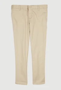 French Toast Girls Plus Size 10.5-20.5 Skinny Leg Pants, Khaki, Size 20.5