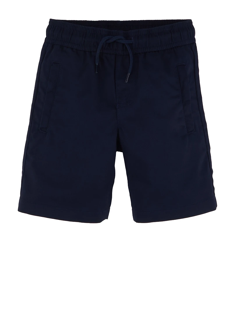 French Toast Boys 4-7 Drawstring Waist Shorts, Blue, Size 6