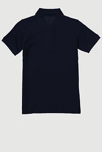 French Toast Boys 8-16 Pique Polo Shirt, Blue, Size 10-12