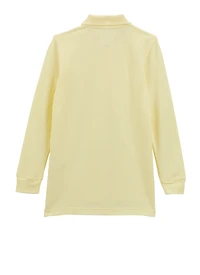 French Toast Boys 8-14 Long Sleeve Pique Polo, Yellow,