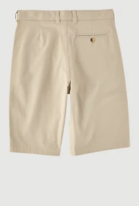 French Toast Boys 8-14 Flat Front Bermuda Shorts, Khaki, Size 10