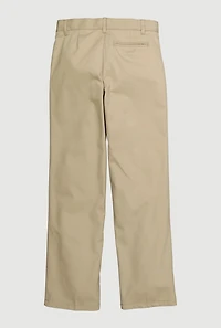 French Toast Boys 8-16 Relaxed Fit Twill Pants, Khaki, Size 10