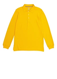 French Toast Boys 16-20 Pique Long Sleeve Polo