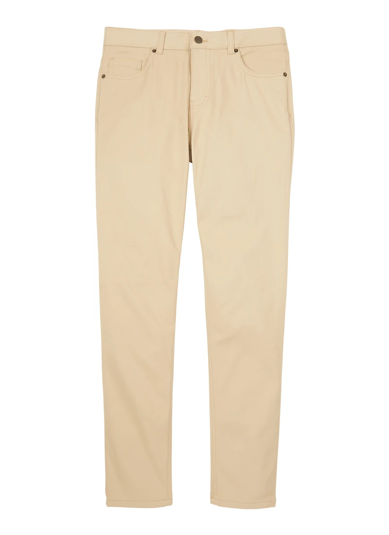 French Toast Boys 16-20 Slim Fit Stretch Pants, Khaki, Size 18