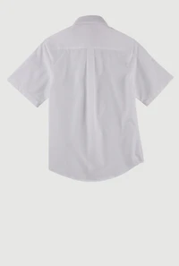 French Toast Boys 10-20 Husky Short Sleeve Shirt, White, Size 18H