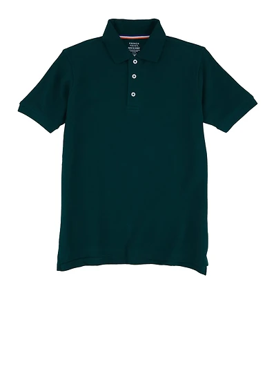 French Toast Boys 10-20 Husky Short Sleeve Polo Shirt, Green, Size 18-20H