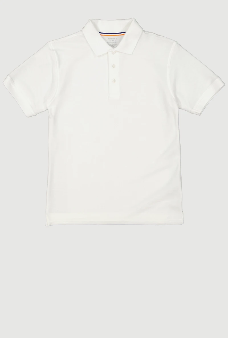 French Toast Boys 10-20 Husky Pique Polo