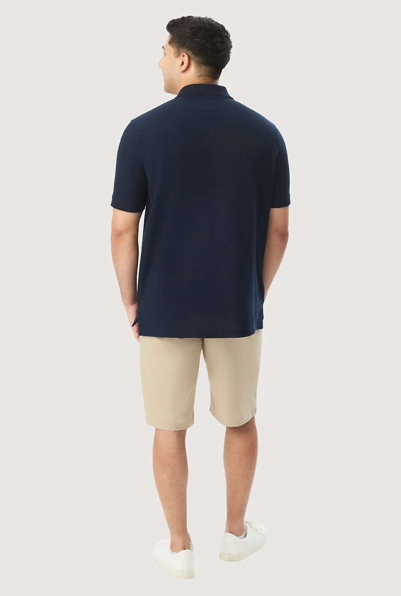 French Toast Boys 10-20 Husky Short Sleeve Pique Polo, Blue, Size 10-12H