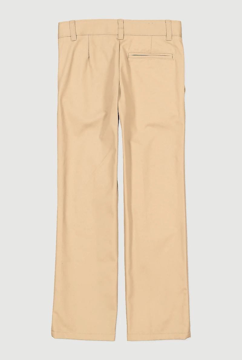 French Toast Boys 10-20 Husky Relaxed Fit Chinos, Khaki, Size 20H