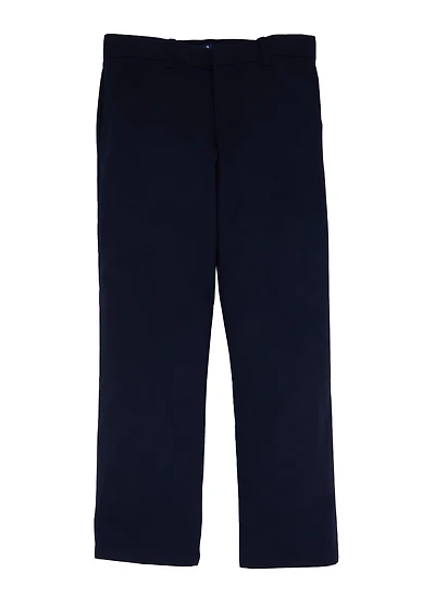 French Toast Boys 10-20 Husky Adjustable Waist Pants, Blue,
