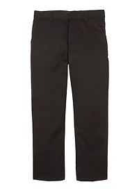 Boys 10-20 Husky Adjustable Waist Straight Leg Pants, Black, Size 20H