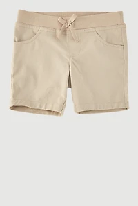 French Toast Girls 4-6x Solid Shorts, Khaki, Size 6X