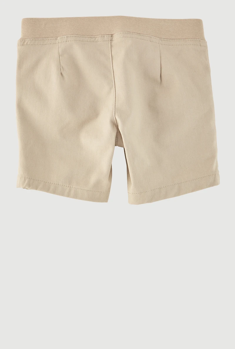 French Toast Girls 4-6x Solid Shorts, Khaki, Size 4