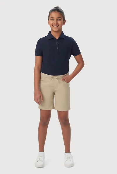 French Toast Girls 8-14 Solid Shorts, Khaki, Size 8