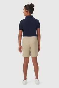 French Toast Girls 8-14 Solid Shorts, Khaki, Size 8