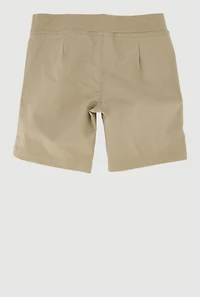 French Toast Girls 8-14 Solid Shorts, Khaki, Size 7
