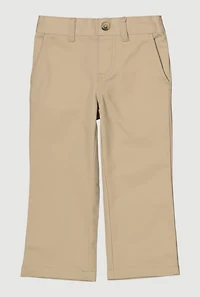 French Toast Girls 2T-4T Straight Leg Pull On Khaki Pants
