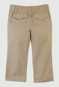 French Toast Girls 2T-4T Straight Leg Pants, Khaki, Size 4T