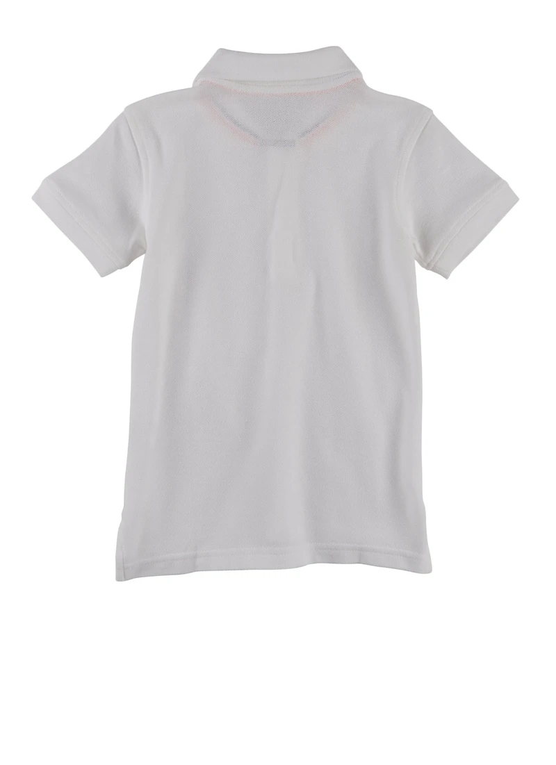 French Toast Boys 2T-4T Pique Polo Shirt, White, Size 4T