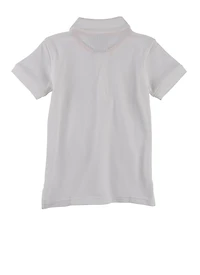 French Toast Boys 2T-4T Pique Polo Shirt, White, Size 4T